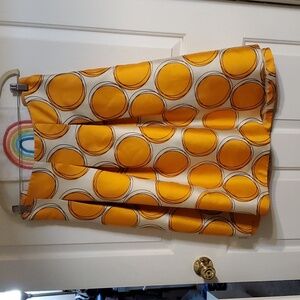 Lane Bryant size 28 orange and white retro skirt with pockets